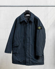 Stone Island Micro Reps Down Car Coat Navy Blue
