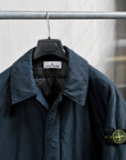 Stone Island Micro Reps Down Car Coat Navy Blue
