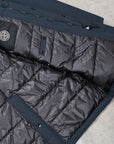 Stone Island Micro Reps Down Car Coat Navy Blue