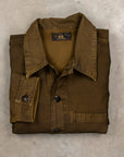 RRL Asher Jacket Reverse Sateen Washed Brown