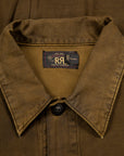 RRL Asher Jacket Reverse Sateen Washed Brown