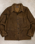 RRL Asher Jacket Reverse Sateen Washed Brown