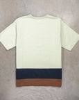 Maru Sankaku Peke Panel T- Shirt Emerald