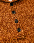 Olde H & Daughter Mouline Wool Turtle Polo Clay