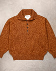 Olde H & Daughter Mouline Wool Turtle Polo Clay