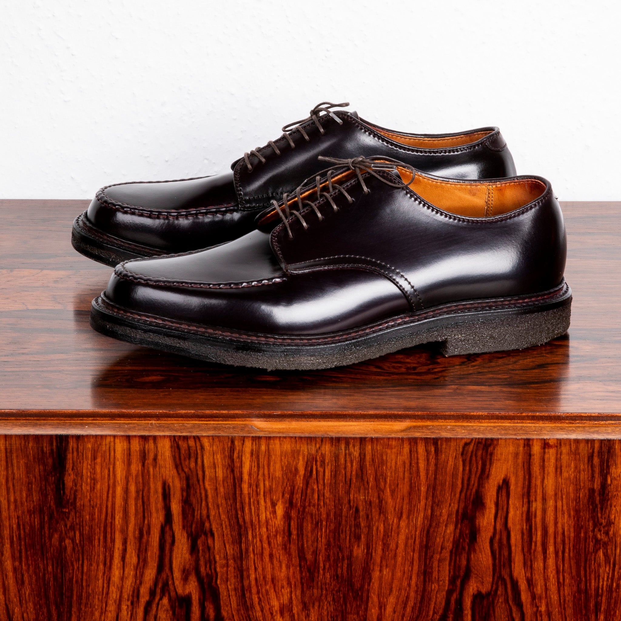 Alden Shoes Alden Moc Toe Alden x Frans Boone Classic Moc Toe #8 Cordovan on Crepe Alden Shoes Alden Moc Toe Alden x Frans Boone Classic Moc Toe #8 Cordovan on Crepe