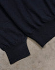 Drumohr Luxury 30G Cashmere Mock Neck Blu Notte