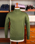 Olde Homesteader Interlock Mil Mock Neck British Green