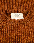 Olde H & Daughter Mouline Wool Rib Crew Neck Clay