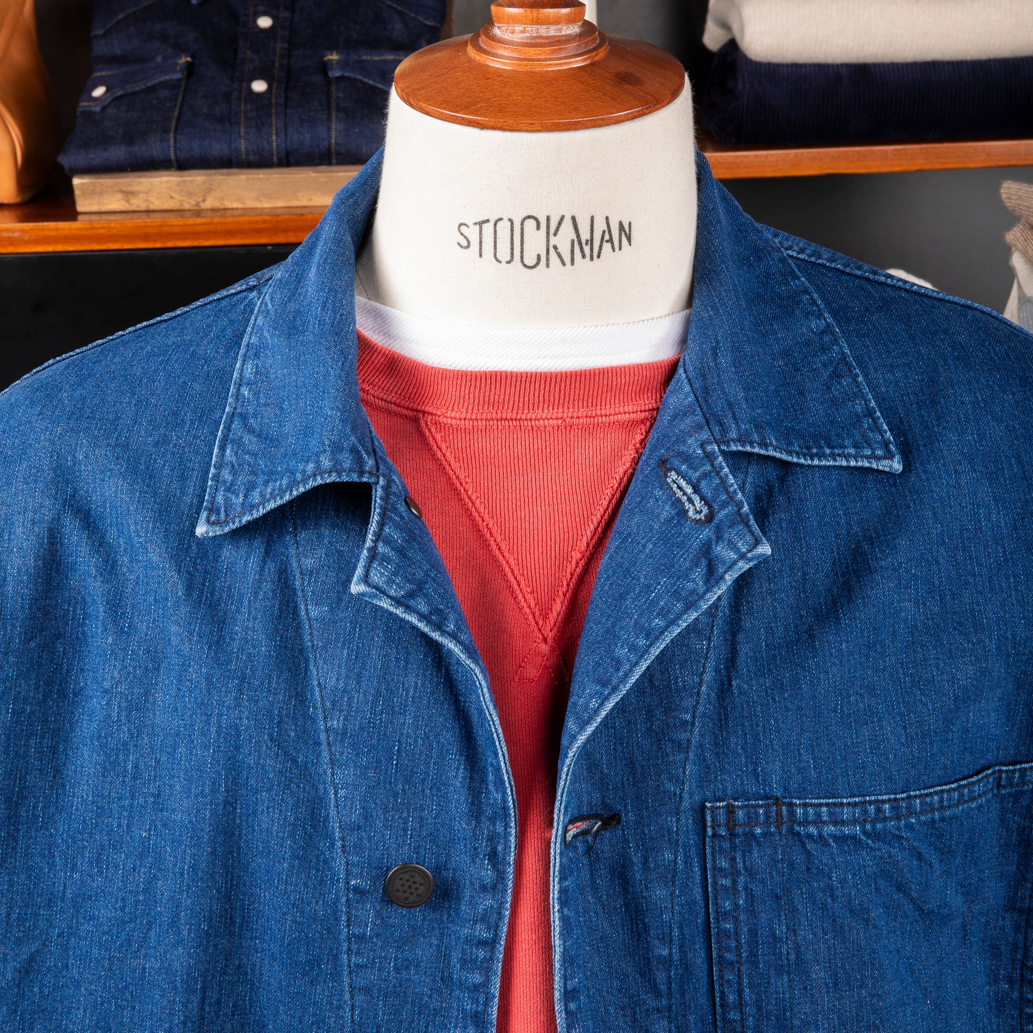 The Corona Utility CSJ005 N-3 Jumper Indigo Denim – Frans Boone Store