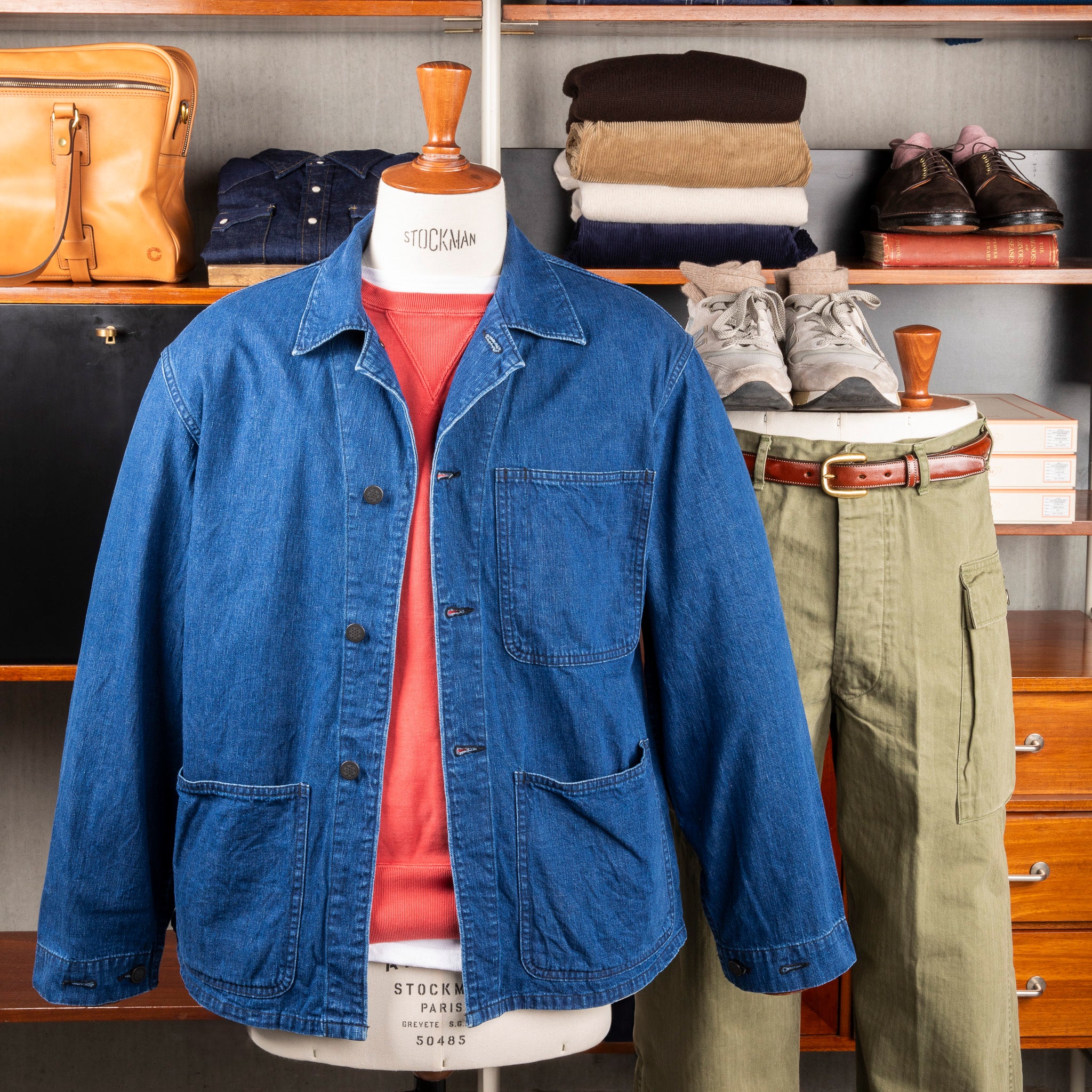 The Corona Utility CSJ005 N-3 Jumper Indigo Denim – Frans Boone Store