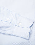 Finamore Milano Collo Luigi Carlo Riva 180's Twill Shirt Rigati Cielo