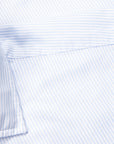 Finamore Milano Collo Luigi Carlo Riva 180's Twill Shirt Rigati Cielo