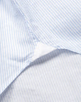 Finamore Milano Collo Luigi Carlo Riva 180's Twill Shirt Rigati Cielo