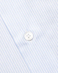 Finamore Milano Collo Luigi Carlo Riva 180's Twill Shirt Rigati Cielo