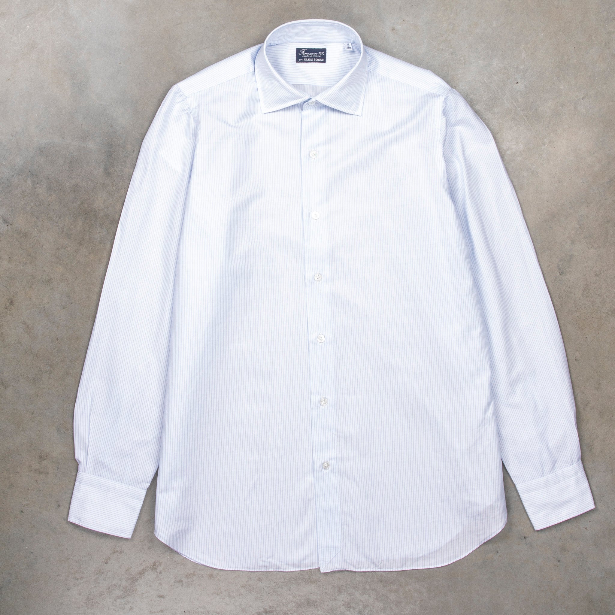 Finamore Napoli Collo Luigi Carlo Riva 180's Twill Shirt Rigati
