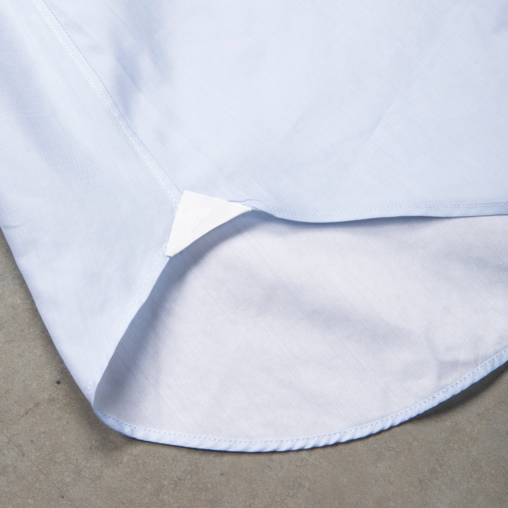 Finamore Milano Collo Luigi Carlo Riva 180's Twill Shirt Azzurro