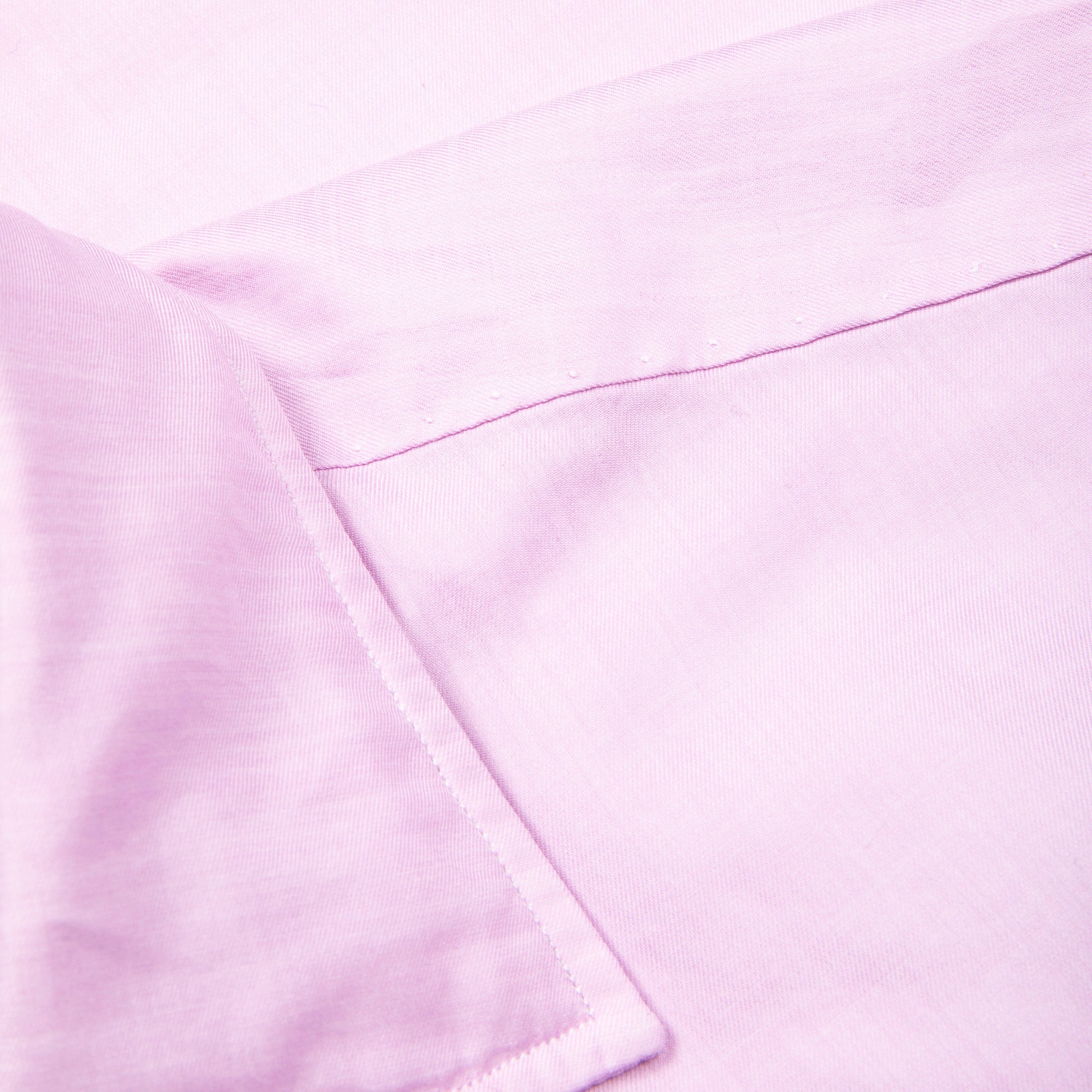 Finamore Napoli Collo Luigi Carlo Riva 180's Twill Shirt Rosa Malva