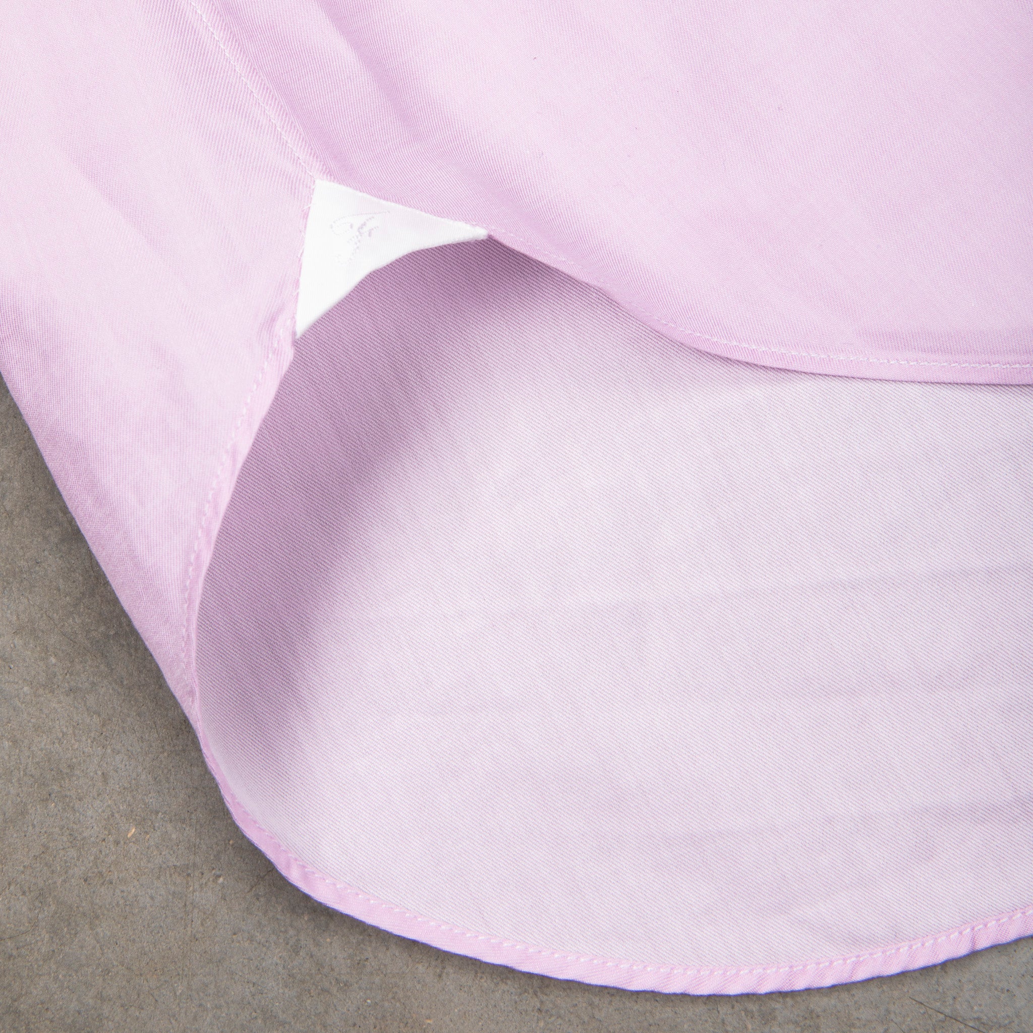 Finamore Napoli Collo Luigi Carlo Riva 180's Twill Shirt Rosa Malva