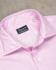 Finamore Milano Collo Luigi Carlo Riva 180's Twill Shirt Rosa Malva