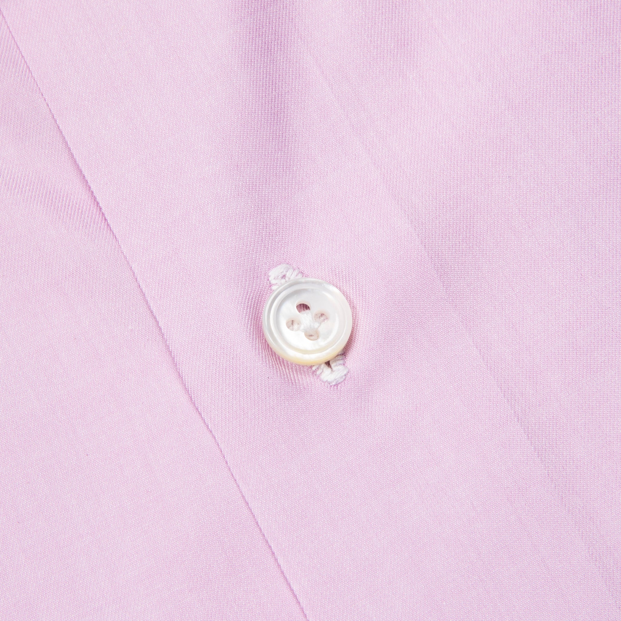 Finamore Milano Collo Luigi Carlo Riva 180's Twill Shirt Rosa Malva