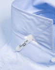 Finamore 'Traveller' Shirt Napoli Fit Collar Eduardo Blue Alumo Poplin