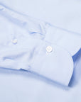 Finamore 'Traveller' Shirt Napoli Fit Collar Eduardo Blue Alumo Poplin