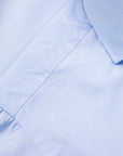Finamore 'Traveller' Shirt Napoli Fit Collar Eduardo Blue Alumo Poplin