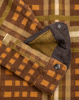 RRL Nelson Overshirt Jacquard Plaid Brown