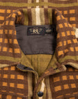 RRL Nelson Overshirt Jacquard Plaid Brown