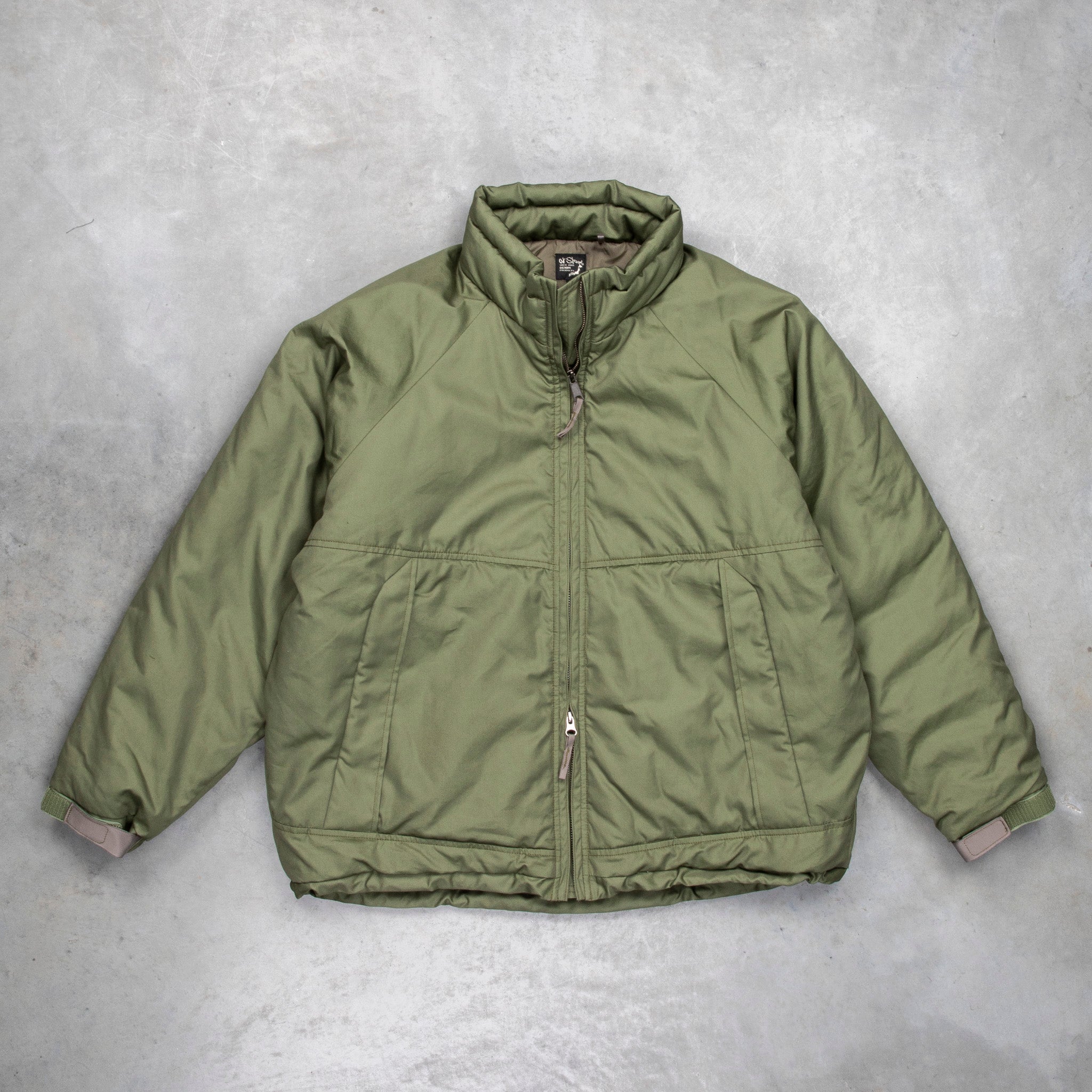 OrSlow Cotton Nylon Padded Jacket Army Green
