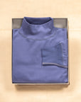 Olde Homesteader Interlock Mil Mock Neck French Blue