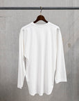 Olde H & Daughter Suvin Cotton Plain Stitch Crew Neck L/S Off White