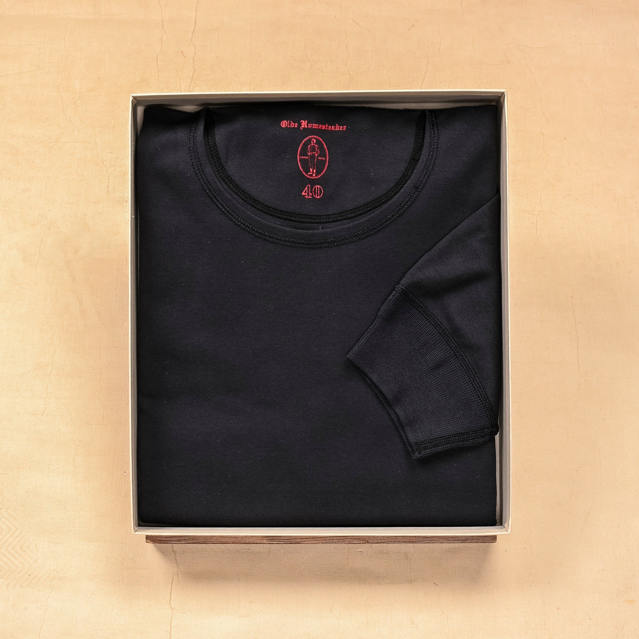 Olde Homesteader Interlock Crew Neck Short Sleeve Olde Black