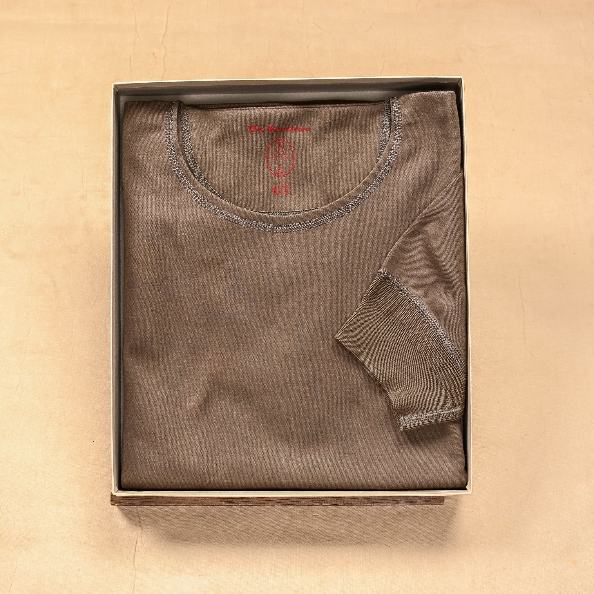 Olde Homesteader Interlock Crew Neck Short Sleeve Rustic Grey