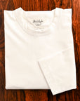 Olde H & Daughter Suvin Cotton Plain Stitch Crew Neck L/S Off White