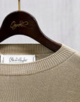 Olde H & Daughter Silk Plain Stitch Crew Neck Sweater Ginger Ale