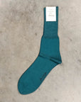 Olde H & Daughter Cotton Plain Socks Teal