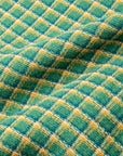 Maru Sankaku Peke Open Collar Check Shirt Green
