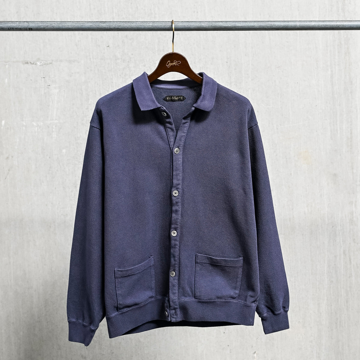 Orgueil OR-9110A Pique Knit Cardigan Navy – Frans Boone Store