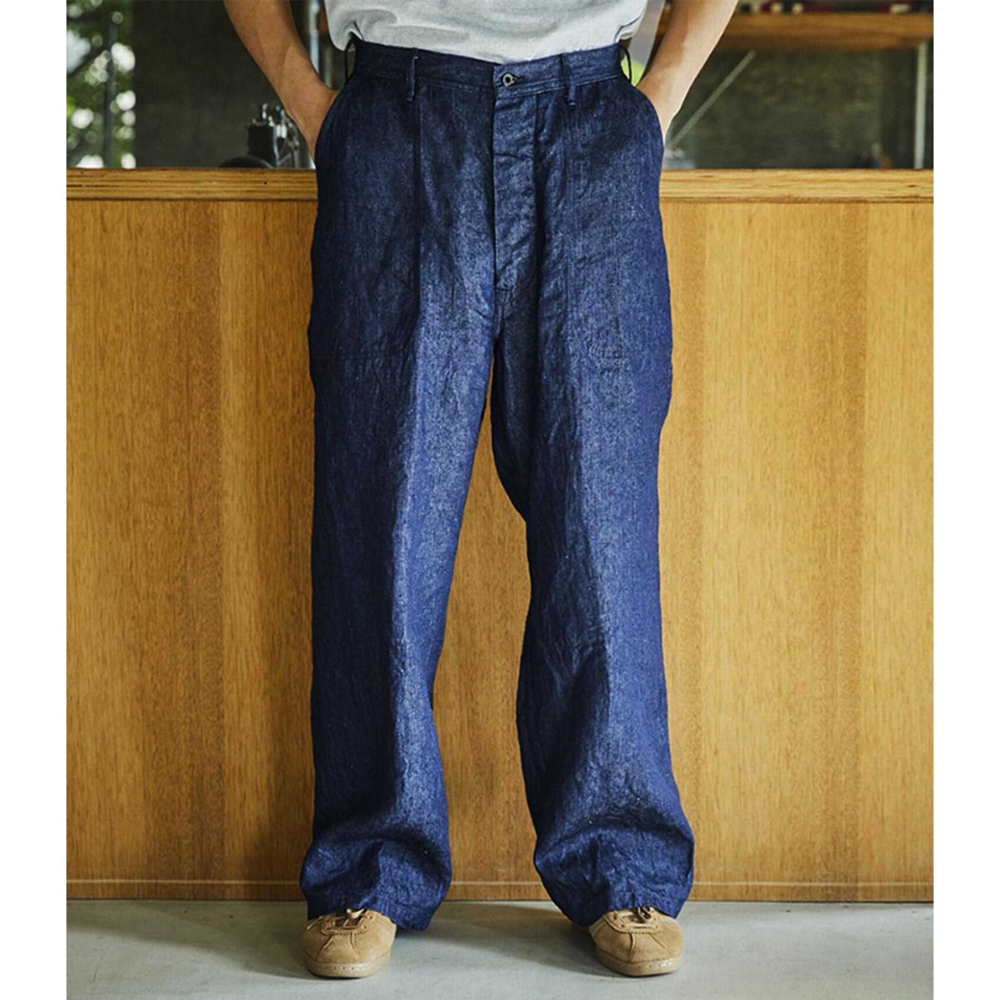 Orslow WWⅡ 40'S U.S Navy Linen Denim Utility Trousers – Frans
