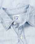 Orslow 8270 Relax Fit Chambray Work Shirt Bleach