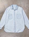 Orslow 8270 Relax Fit Chambray Work Shirt Bleach