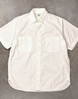 Orslow V8170 Short Sleeve Chambray Work Shirt White