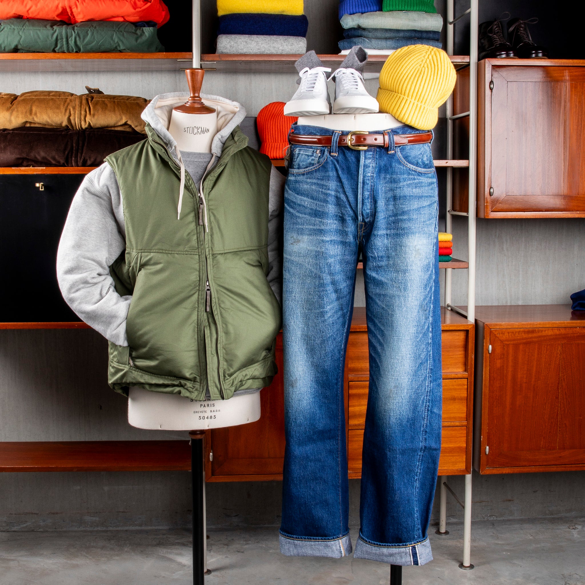 OrSlow Cotton Nylon Padded Vest Army Green – Frans Boone Store