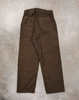 Orslow Wide Fit French Work Pants Coffee Brown