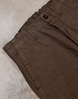 Orslow Wide Fit French Work Pants Coffee Brown