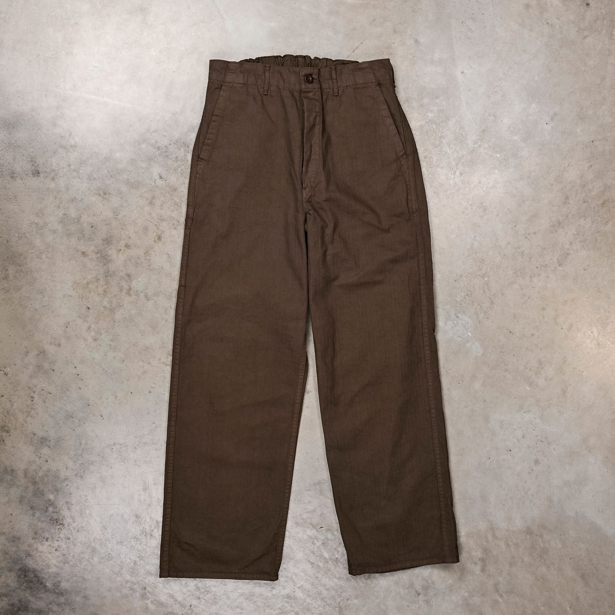 Orslow Wide Fit French Work Pants Coffee Brown – Frans Boone Store