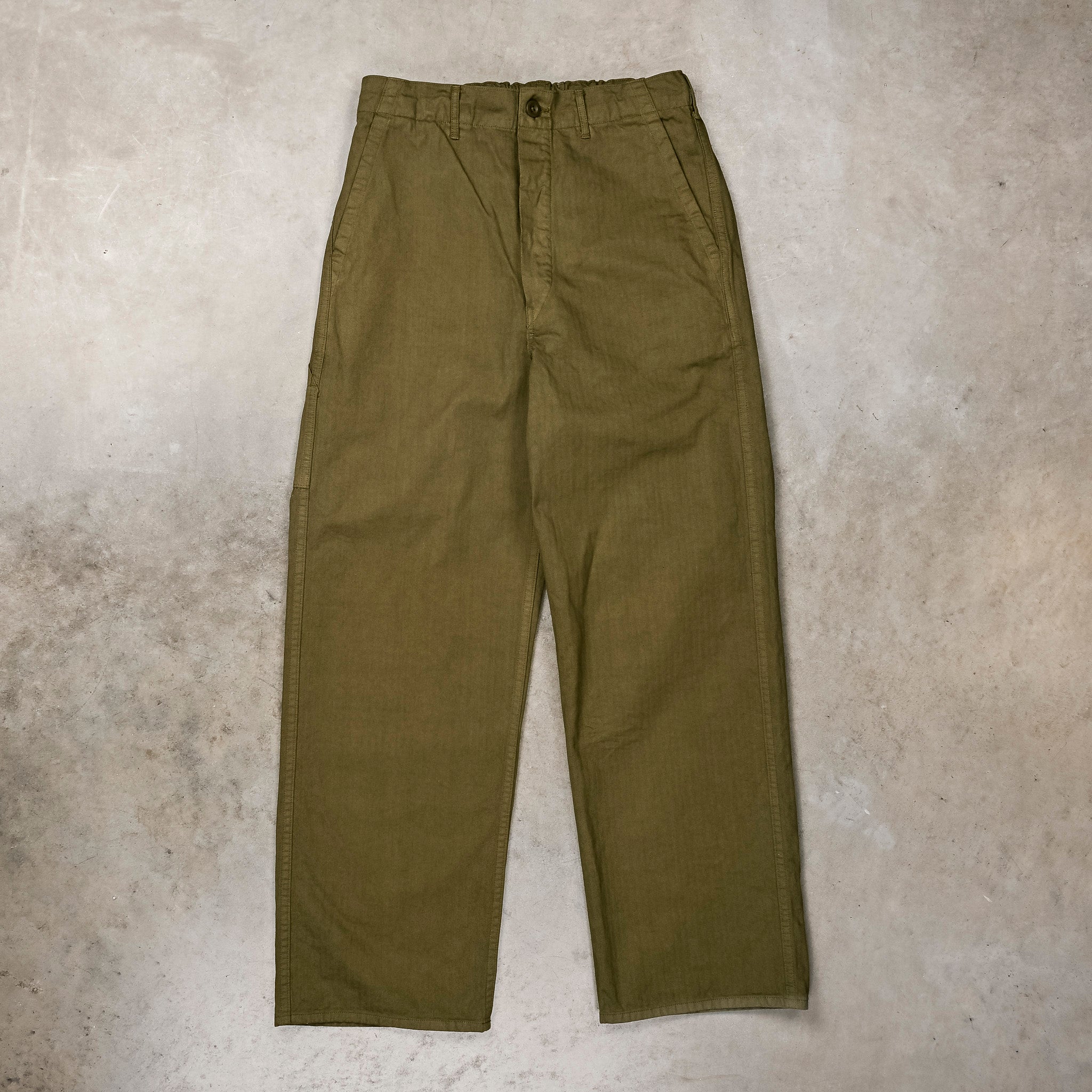パンツ orslow LOOSE FIT ARMY TROUSER Orslow Wide Fit French Work Pants Army Green – Frans Boone Store