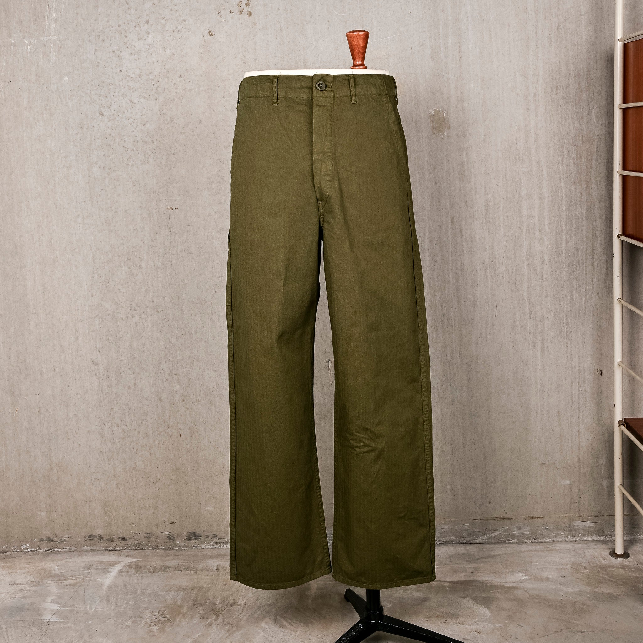 Orslow Wide Fit French Work Pants Army Green – Frans Boone Store